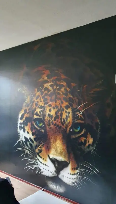 Vliesbehang luipaard design